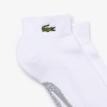 Lacoste Lacoste SPORT Printed Crocodile Low-Cut Cotton Socks Pánské - Ponožky Bílé / Šedé | CZ-LHnZW